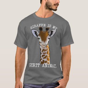 T-shirt La Giraffe vintage est mon esprit animal