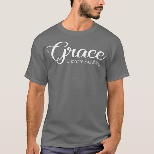 T-shirt La grâce chrétienne change tout le christianisme (Devant)