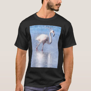 T-shirt La grâce du flamant rose a plus d'effet que l'aqua