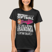 T-shirt La grand-maman du base-ball aiment juste un (Devant)