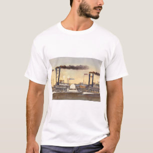T-shirt La grande course sur le Mississippi_Engravings