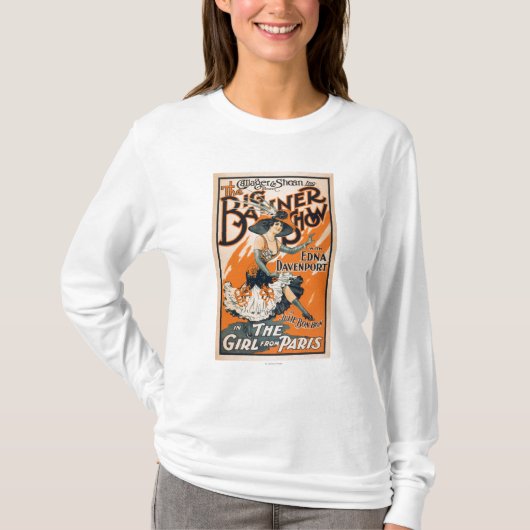 T-shirt La grande exposition de bannière "la fille de (Devant)