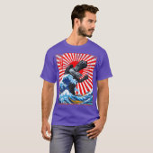 T-shirt LA GRANDE GAMERA VONT DE KANAGAWA Premium (Devant entier)