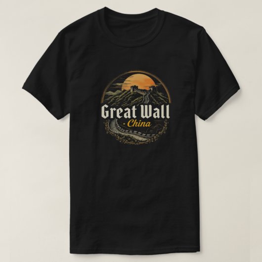 T-shirt La Grande Muraille de Chine (Design devant)