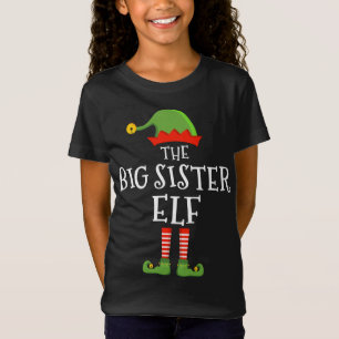 T-Shirt La grande soeur elf drôle de Noël assortis famille