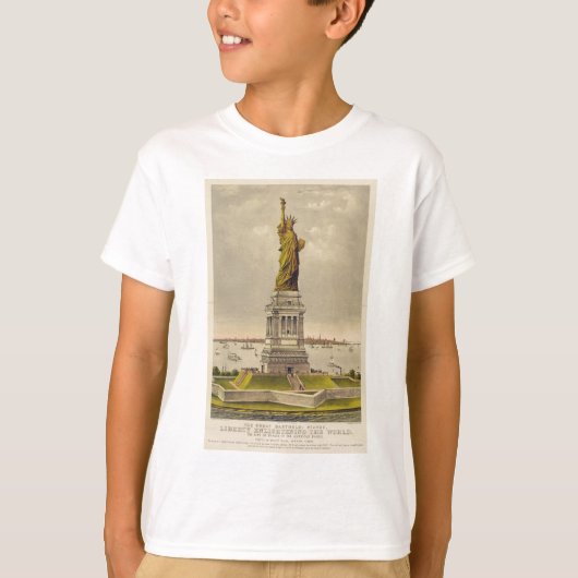T-shirt La grande statue de Bartholdi de la liberté (Devant)