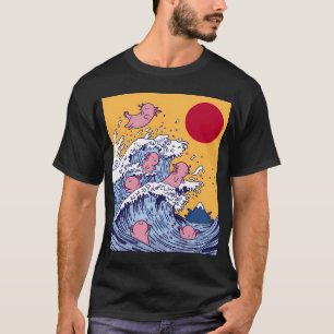 T-shirt La Grande Vague D'Axolotls