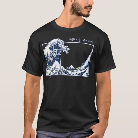 T-shirt La grande vague de Fibonacci (Devant)