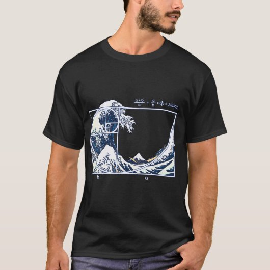 T-shirt La grande vague de Fibonacci (Devant)