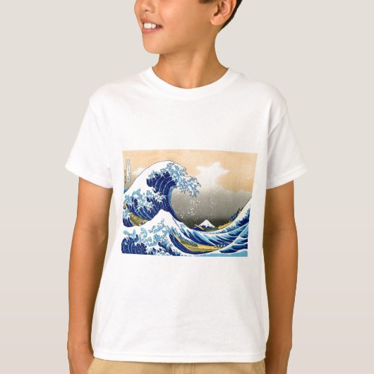 T-shirt La grande vague - Hokusai (Devant)