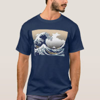 La grande vague outre de la chemise de Kanagawa