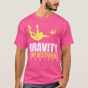 T-shirt La Gravité est mon meilleur ami Cool Parachute Sky