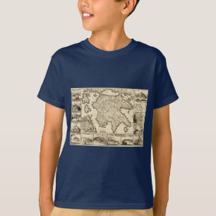 T-shirt La Grèce 1688/carte Peloponnesian grecque