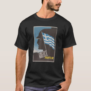 T-shirt La Grèce lutte contre 2ème guerre mondiale Propaga