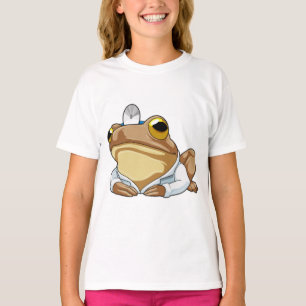 T-shirt La grenouille comme docteur avec le manteau du doc