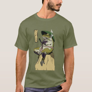T-shirt La grenouille de Samurai : Gardien du Lotus