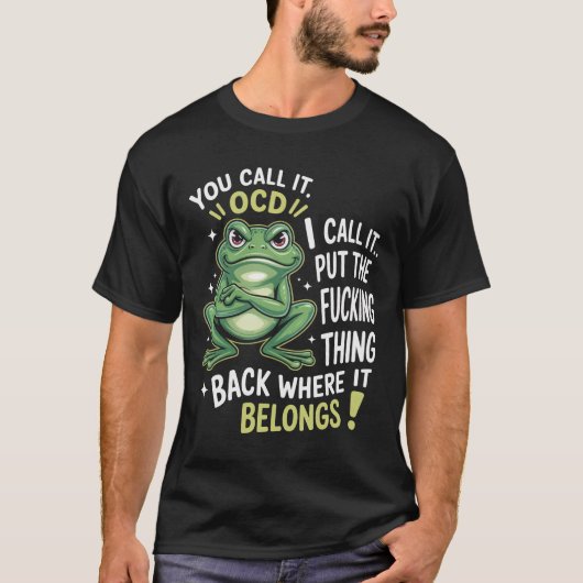 T-shirt La Grenouille Que Vous Appelez C'Est Que Je L'Appe (Devant)