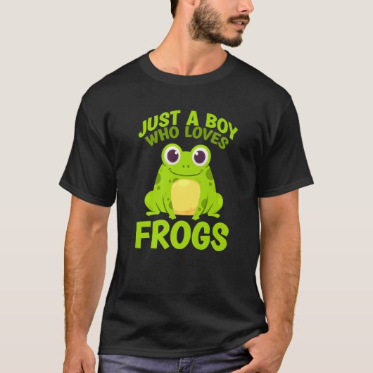 T-shirt La Grenouille Qui Attrape Juste Un Garçon Qui Aime (Devant)
