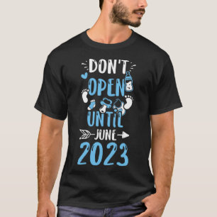 T-shirt La grossesse n'ouvre pas jusqu'en juin 2023 Baby B