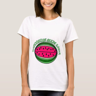 T-shirt La grossesse, pastèque sème le mangeur