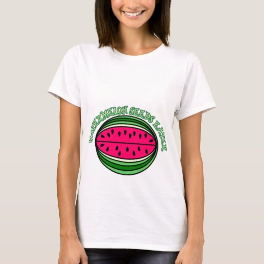 T-shirt La grossesse, pastèque sème le mangeur (Devant)