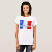 T-shirt La grunge affligée par nom de famille acadien de (Devant entier)