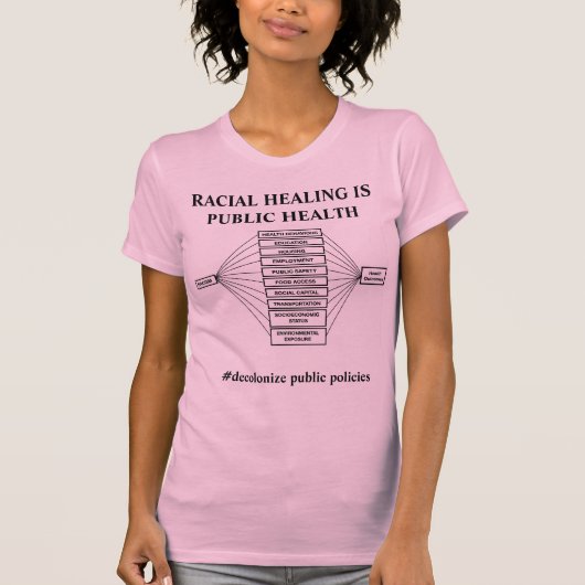 T-shirt La guérison raciale (Devant)