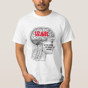 T-shirt La GUERRE est le son de l'argent manger~micro poè