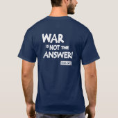 T-shirt 'La guerre n'est pas la solution' (Dos)