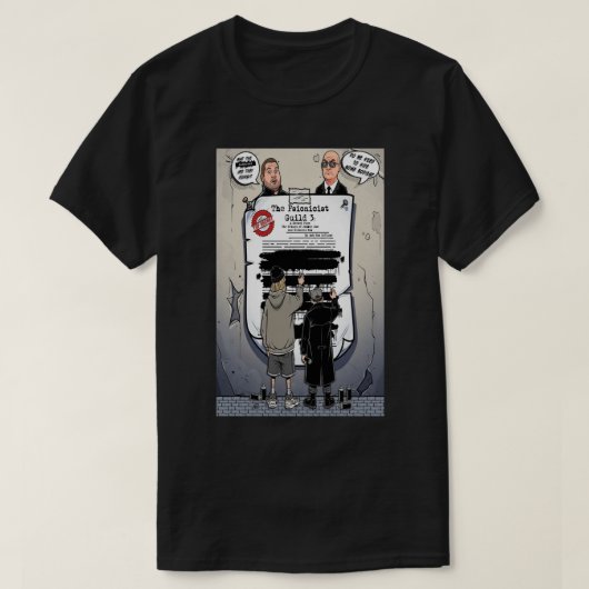 T-shirt La Guilde Psioniciste 3 Sombre (Design devant)