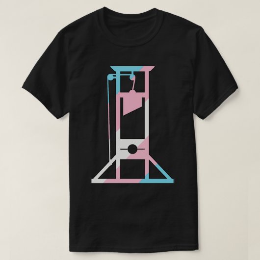 T-shirt la guillotine trans la solution au capitalis arc-e (Design devant)