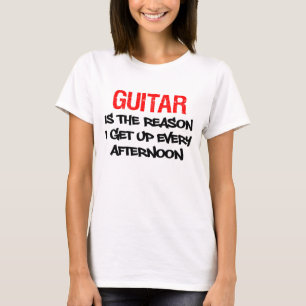 T-shirt La Guitare Se Lève Tous Les Après-Midi