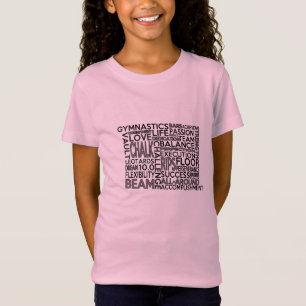 T-Shirt La gymnastique badine la pièce en t de bloc de mo