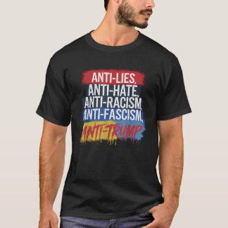 T-shirt La Haine Mentionne Le Racisme Le fascisme Résiste 