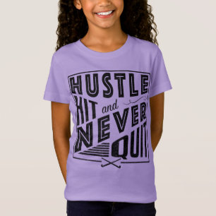 T-Shirt La hâte d'hockey de champ, coup et n'a jamais