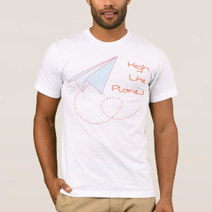T-shirt La haute aiment la chemise de papier d'avions