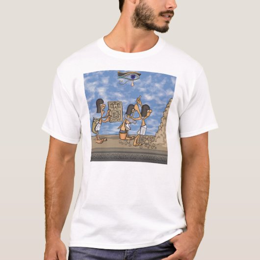T-shirt La hiérarchie de commandements maçonnique (Devant)