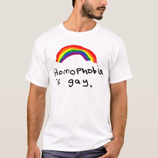 T-shirt La homophobie est gaie (Devant)