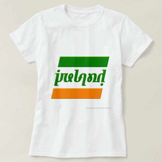 T-shirt La "Irlande" Ambigram (Design devant)