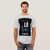 T-shirt La ! Je suis avec elle (Devant entier)