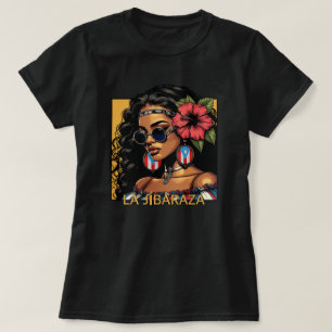 T-shirt La Jibaraza 1 – Jíbara Portoricaine • Boricua