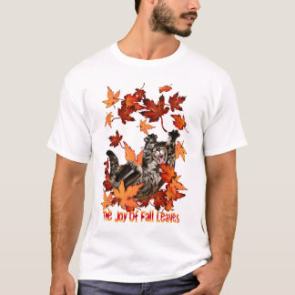 T-shirt La joie de l'automne laisse la chemise