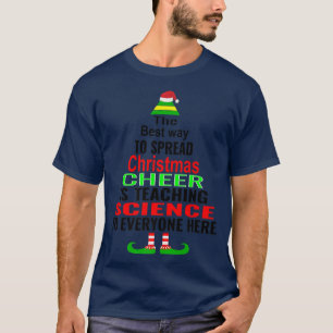 T-shirt La joie de Noël enseigne la science à tout le mond