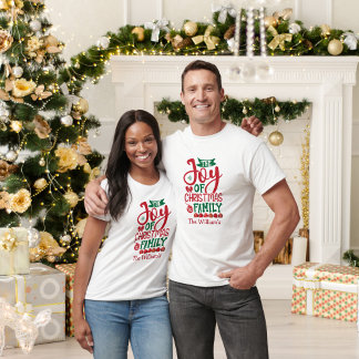 T-shirt La joie de Noël est la famille