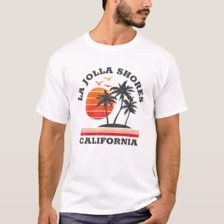 T-shirt La Jolla Shores California Retro Souvenir Cadeau