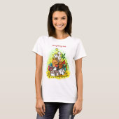 T-shirt La joyeuse Lapin-masse (Devant entier)
