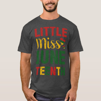 T-shirt La junte de Little miss célèbre l'afrique américai