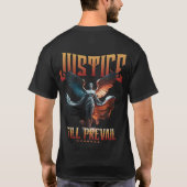 T-shirt La justice l'emportera - Angel ailé conception de (Dos)