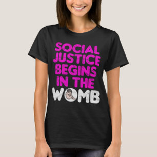 T-shirt La Justice Sociale Commence Dans Le Futur