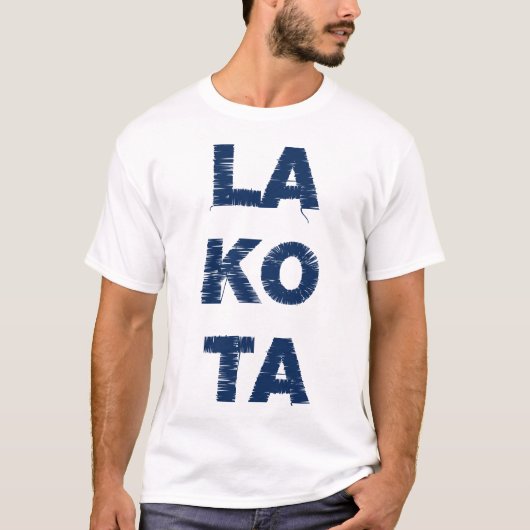 T-shirt LA KO TA Navy (Devant)